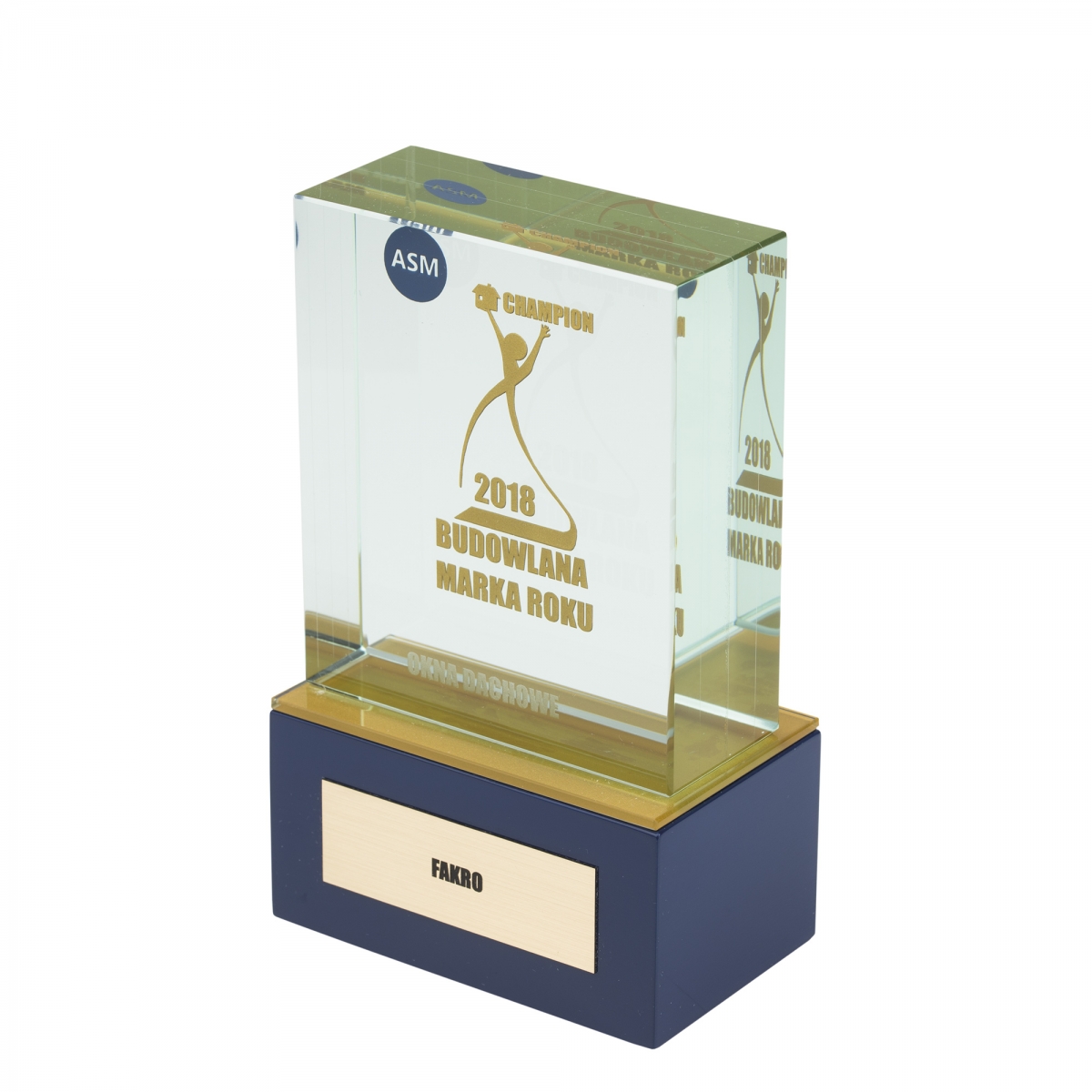 Statuetka-Champion-Okna-Dachowe-FAKRO Fakro Budowlana Marka Roku