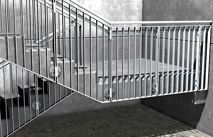 fischer-polska-montaz-balustrad balustrada klatka schodowa